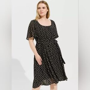 Torrid Bird Pattern Midi Dress